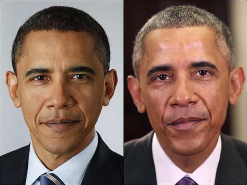  奥巴马8年白宫岁月白了头 政绩难评断