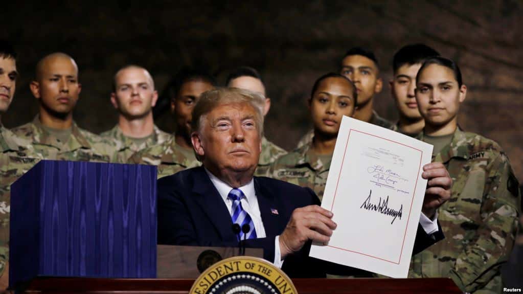  川普签署国防授权法案 内容涉美中关系