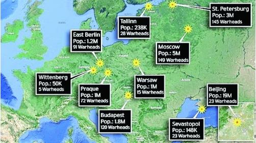  美国人为北京准备了多少核弹？