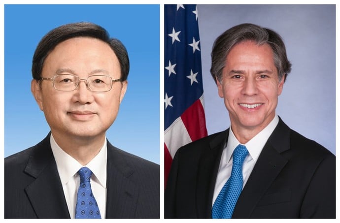  布林肯与杨洁篪通话 美方重申奉行一中政策