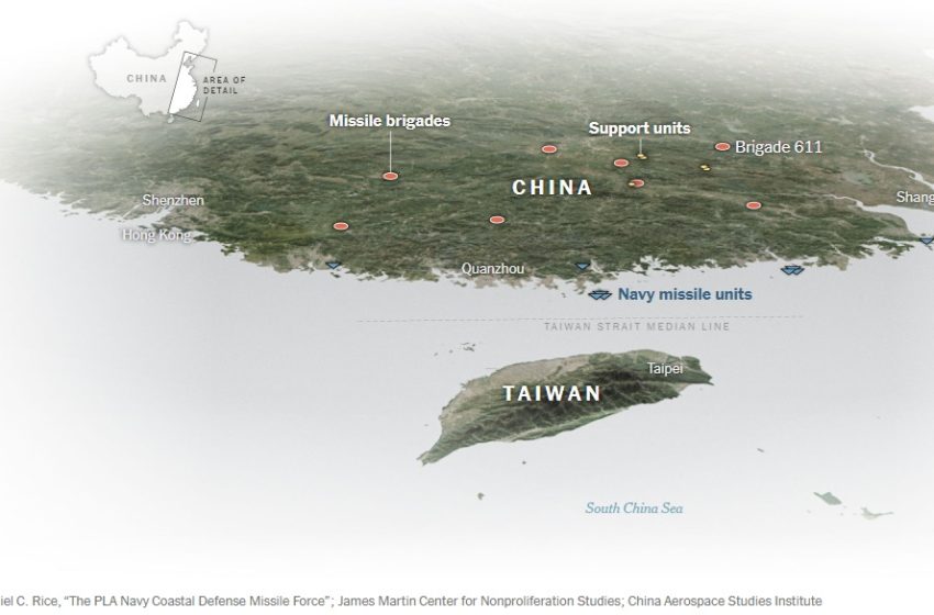 中国在东海岸部署先进导弹:威慑台湾,对抗美国影响力
